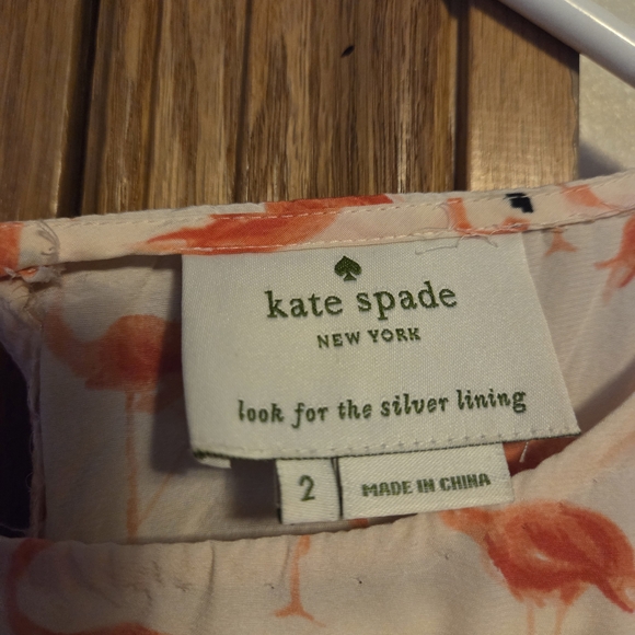 Kate Spade Flamingo Print Midi Dress - Picture 6 of 6